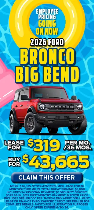 2026 Ford Bronco Big Bend Special at Sayville Ford