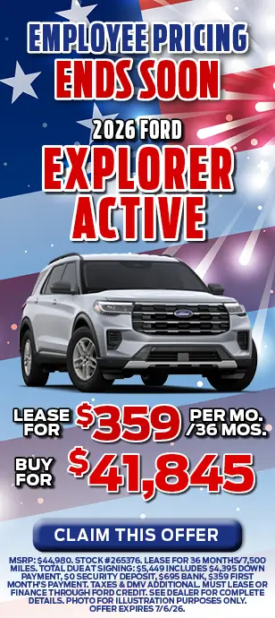New 2026 Ford Explorer Active