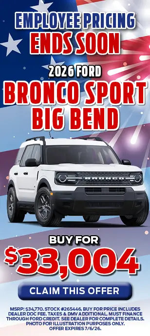 New 2026 Ford Bronco Sport Big Bend