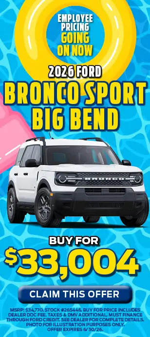 2026 Ford Bronco Sport: Buy for $33,004 at Sayville Ford