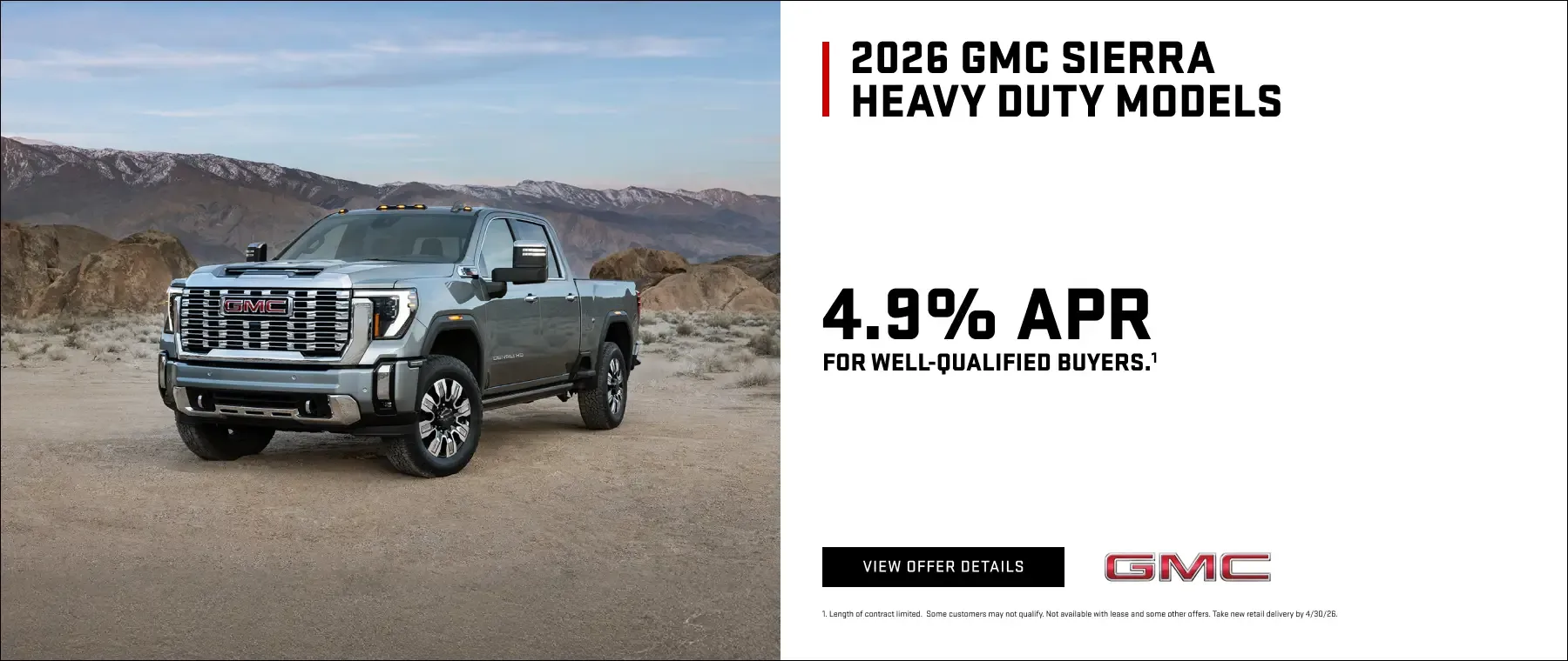 New 2026 GMC Sierra HD Models Special