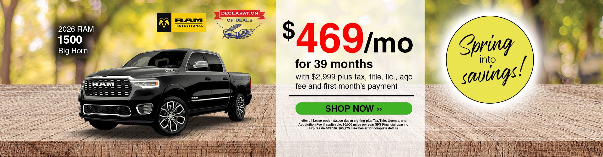 2026 RAM 1500 BIG HORN