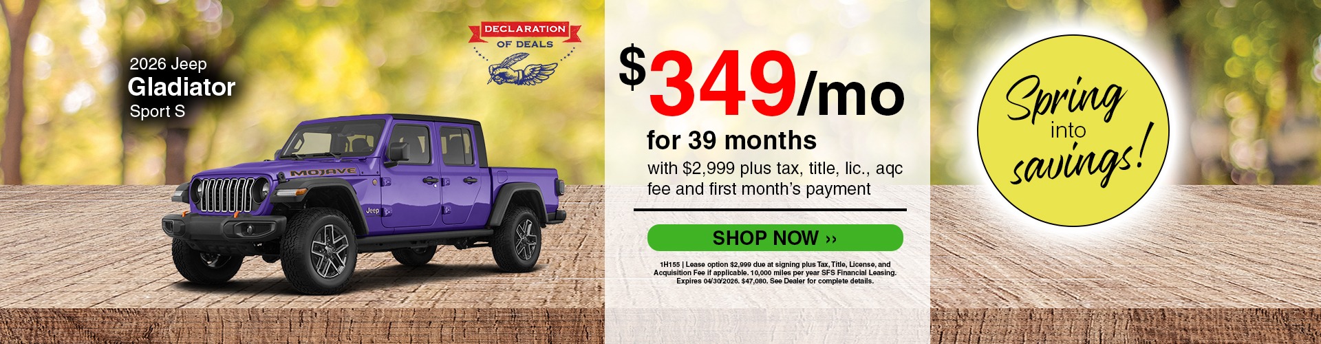 2026 Jeep Gladiator Sport S