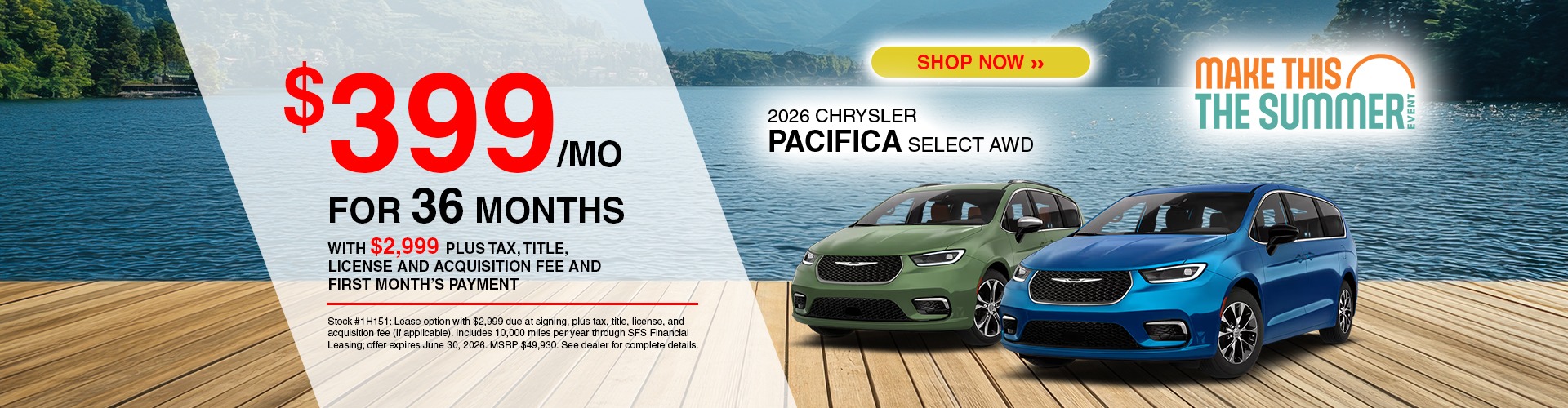2026 Chrysler Pacifica Select AWD