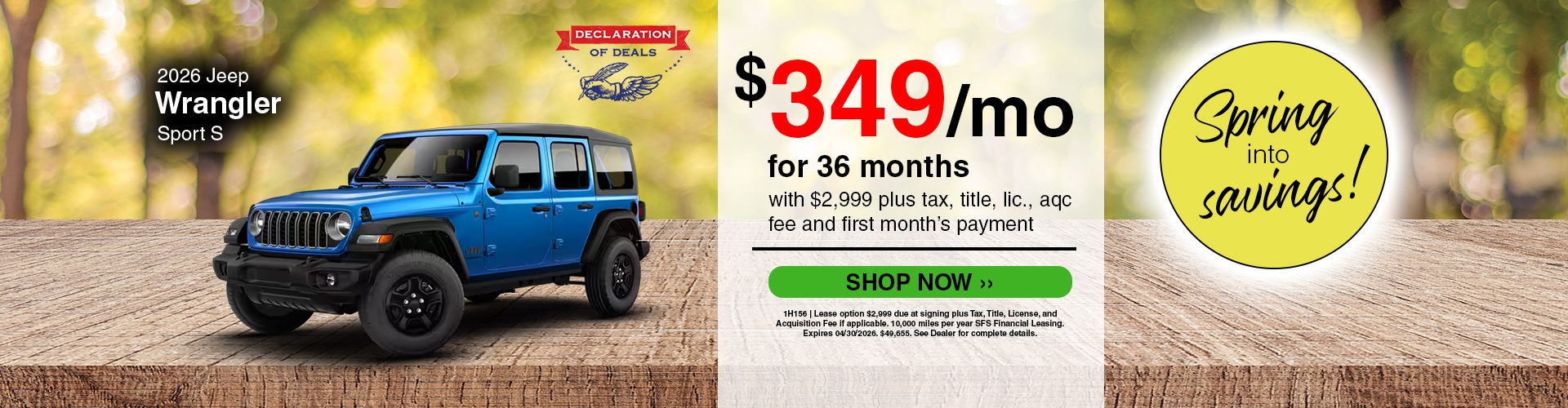 2026 Jeep Wrangler Sport S