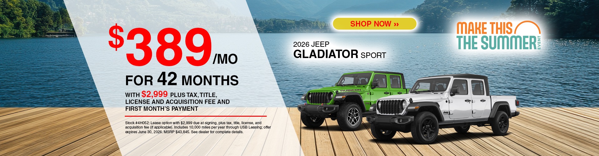 2026 Jeep Gladiator Sport