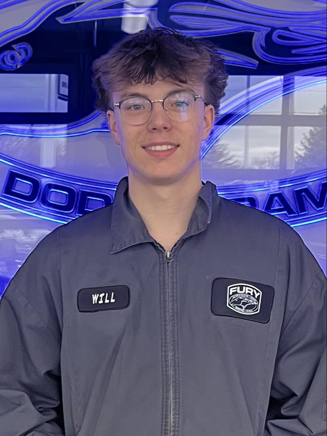 Lube Technician Niklas Pollinger in Service at Fury Motors Stillwater CDJR