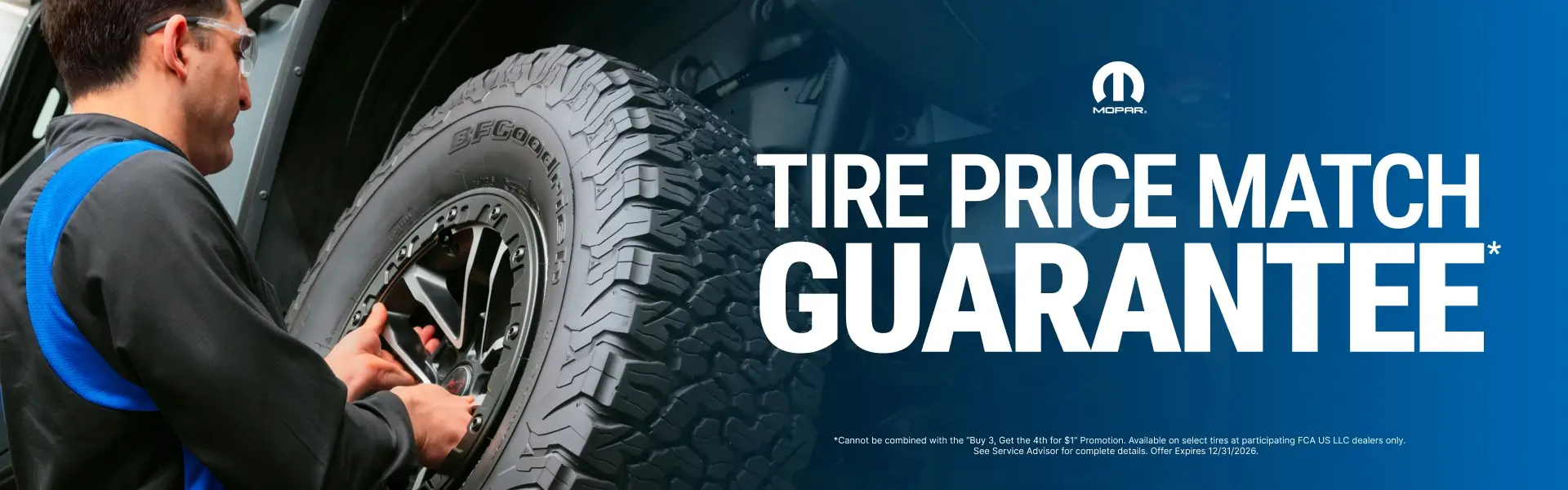 Coupon for TIRE PRICE MATCH GUARANTEE 