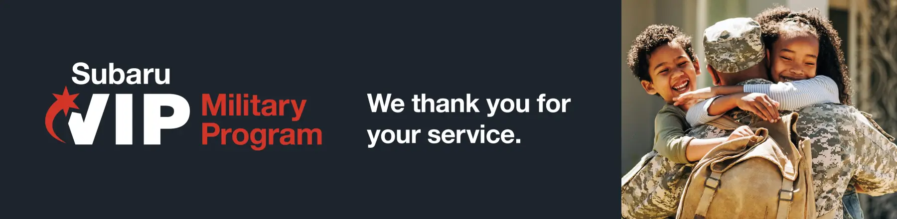 Military Discount Program logo — Subaru SALUTES Your Service!