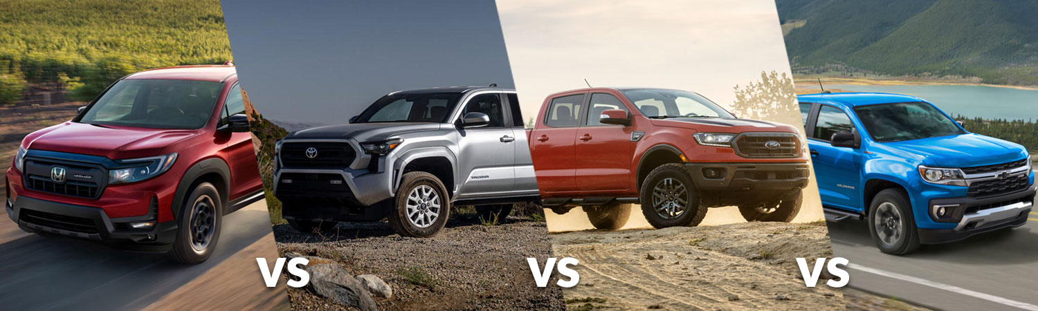 Honda Ridgeline vs Tacoma, Ranger & Colorado