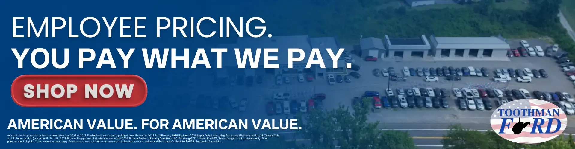 Employee Pricing.