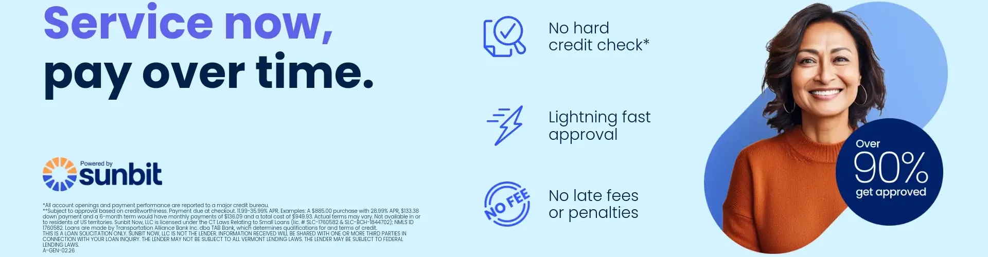 Service now, pay-over-time at Toothman Ford