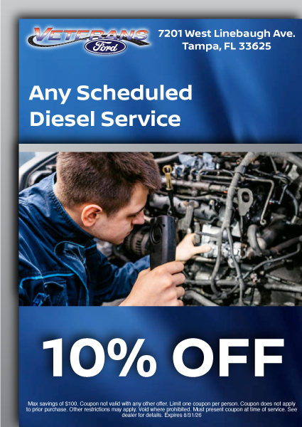 Coupon for Any Scheduled Diesel Service 10% Off