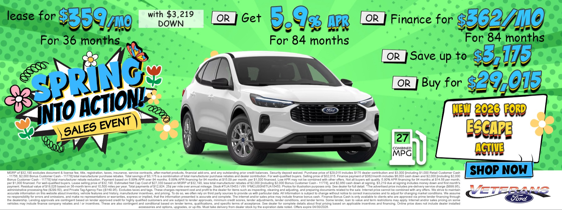 2026 Ford Escape Active