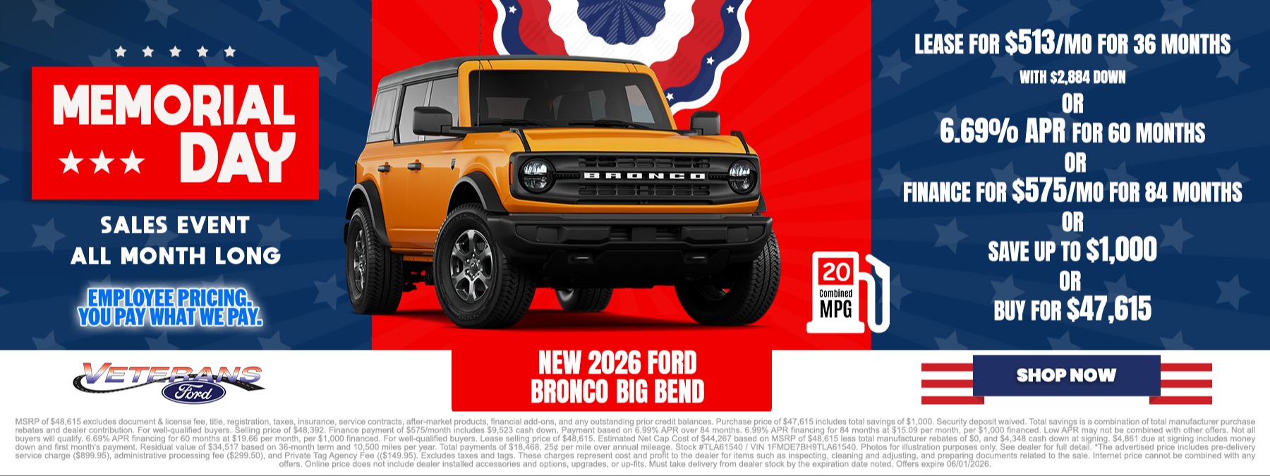 New 2026 Ford Bronco Big Bend