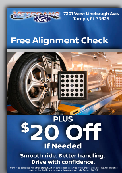 Coupon for Free Alignment Check 