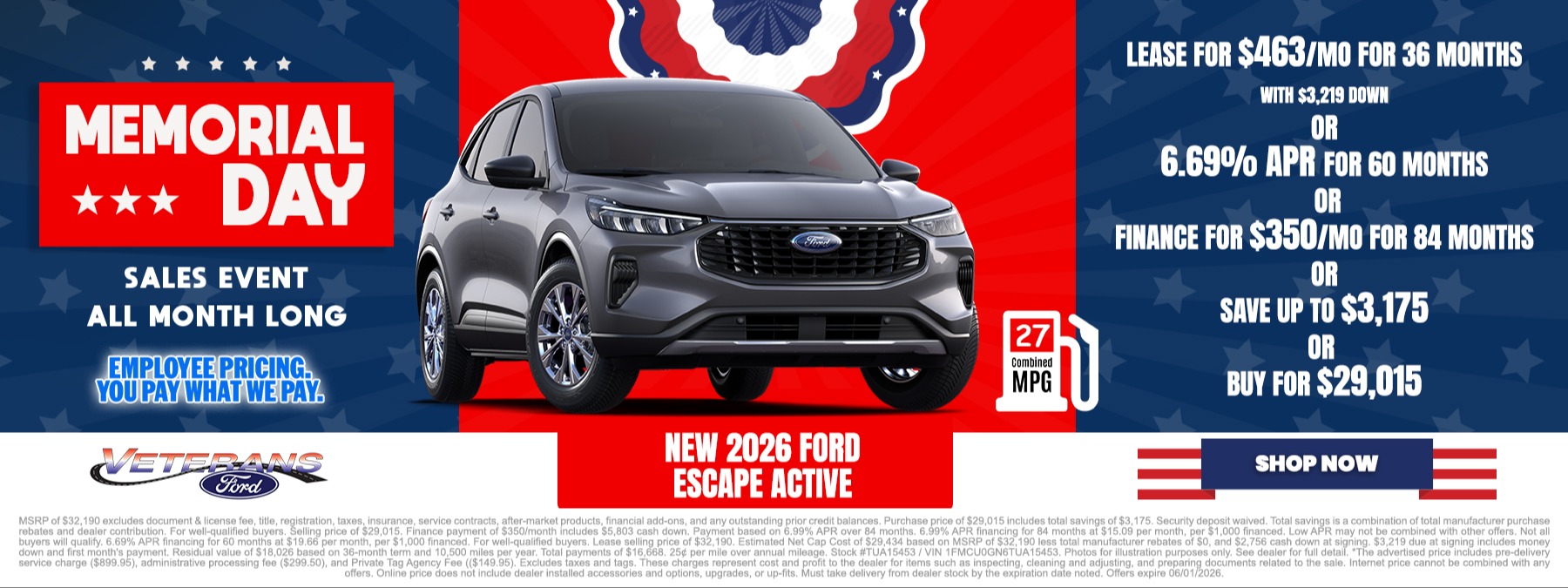 2026 Ford Escape Active