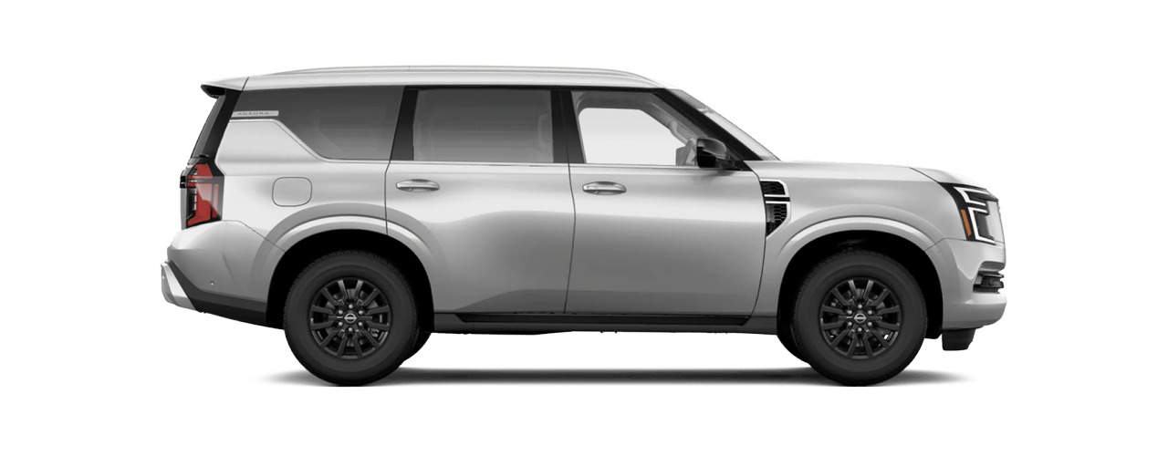 Silver Nissan Armada for sale or lease at Wolfchase Nissan in Bartlett TN.