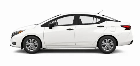 Blue Nissan Versa S for sale or lease at Wolfchase Nissan in Bartlett.