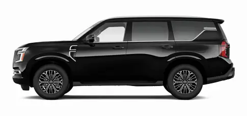 Black Nissan Armada SL for sale or lease at Wolfchase Nissan in Bartlett. 